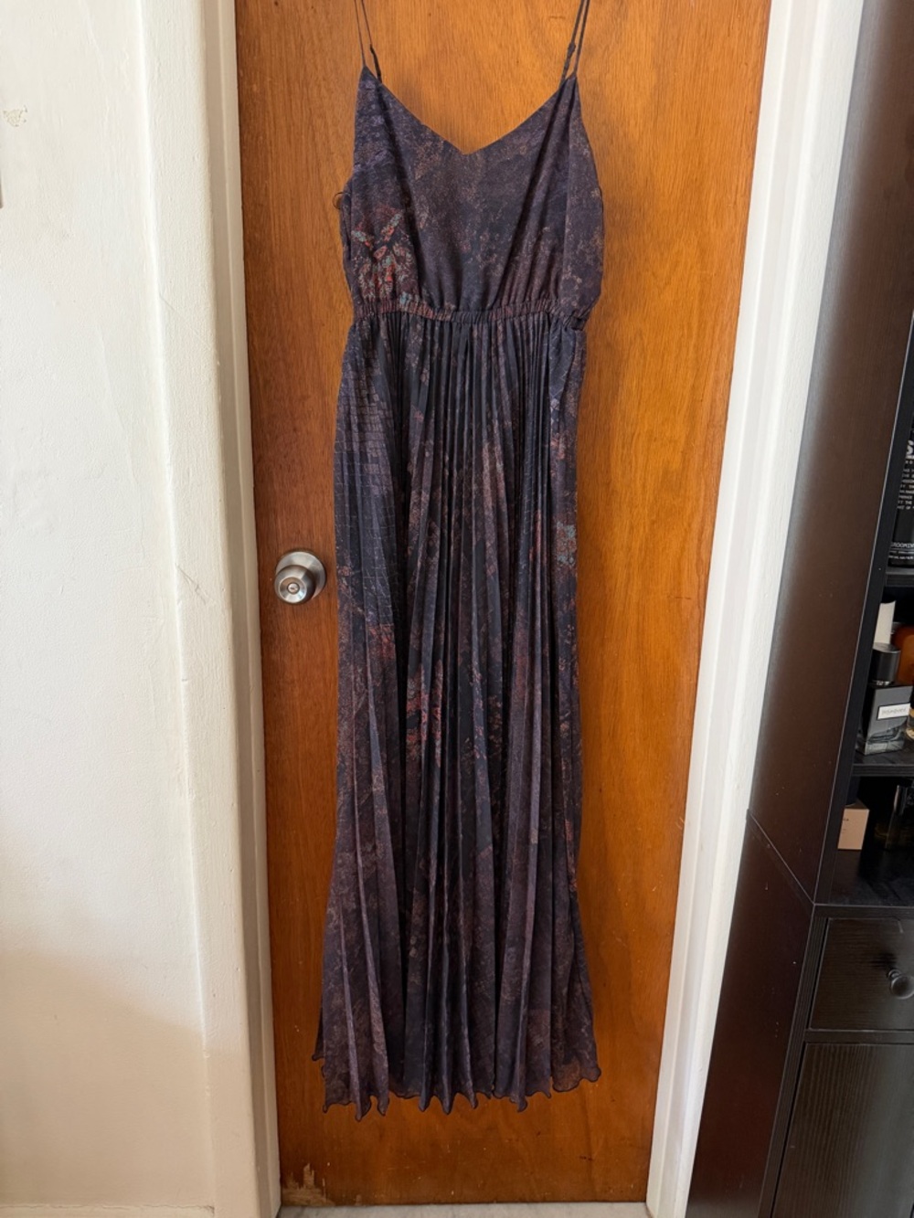 Twelfth Street by Cynthia Vincent Dark Floral Spaghetti-Strap Maxi Dress